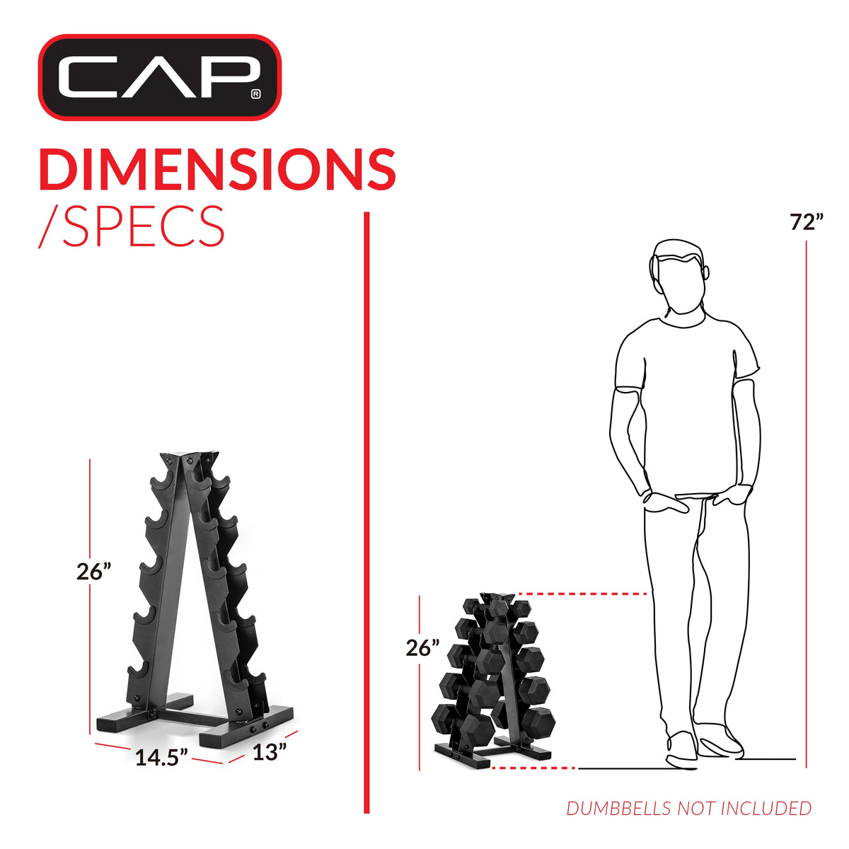 Sleek Black Dumbbell Stand – Organize 5 Pairs in Style! 🏋️‍♂️💪