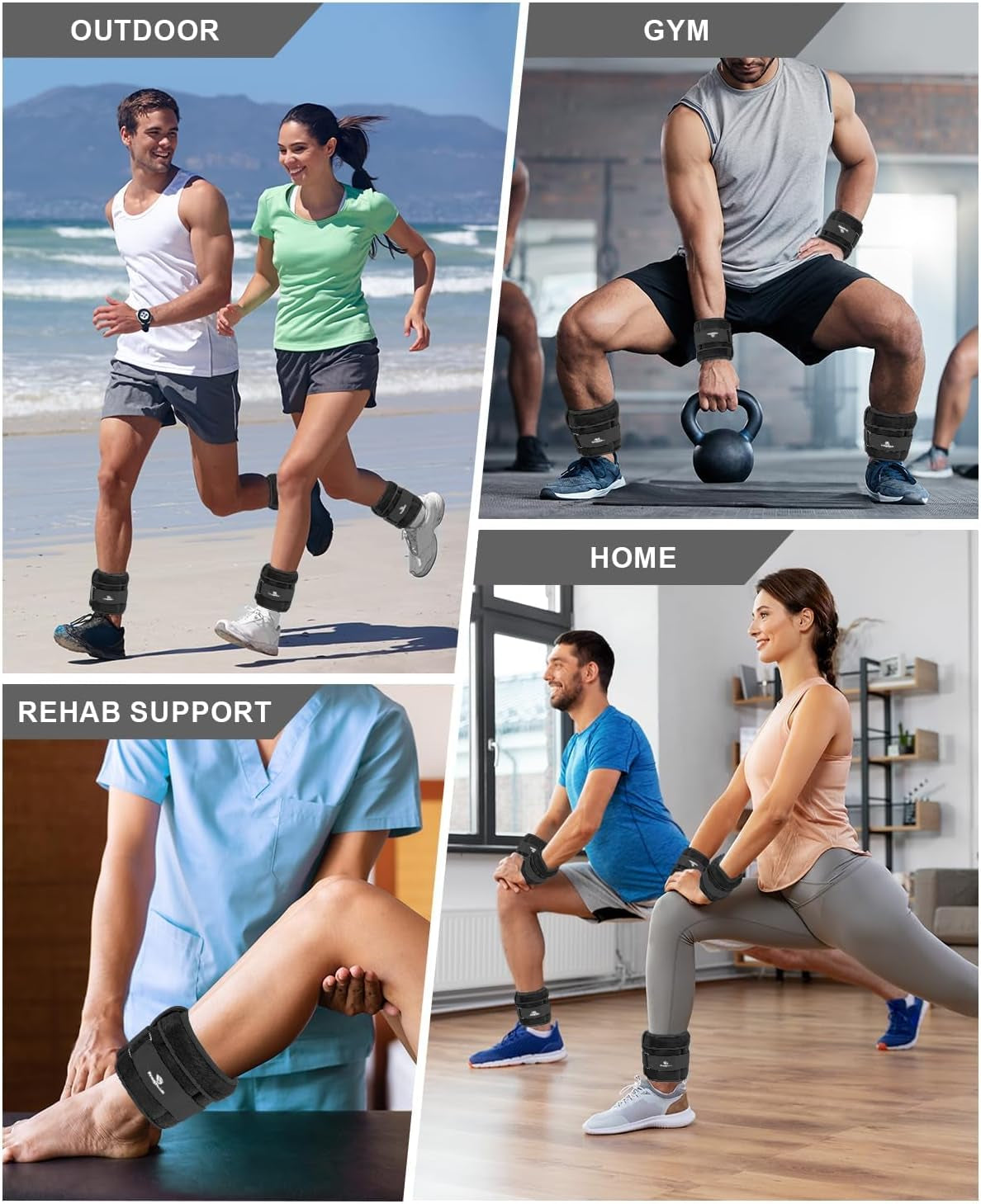 Level Up Your Workout: Adjustable Ankle Weights (1-20 LBS) Perfect for Jogging, Gymnastics, and More! 💪🏃‍♀️✨
