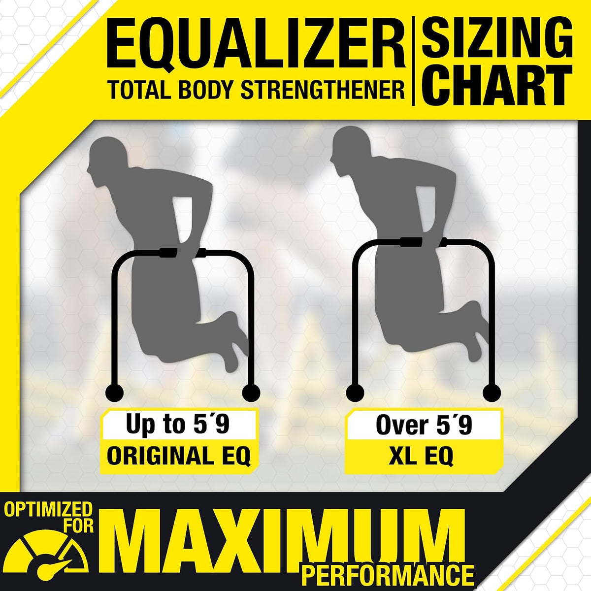 Lebert Equalizer Total Body Strengthener – Portable Dip Station for Full Bodyweight Training – Includes Hip Resistance Band & Online Coaching – Available in Standard & XL Sizes