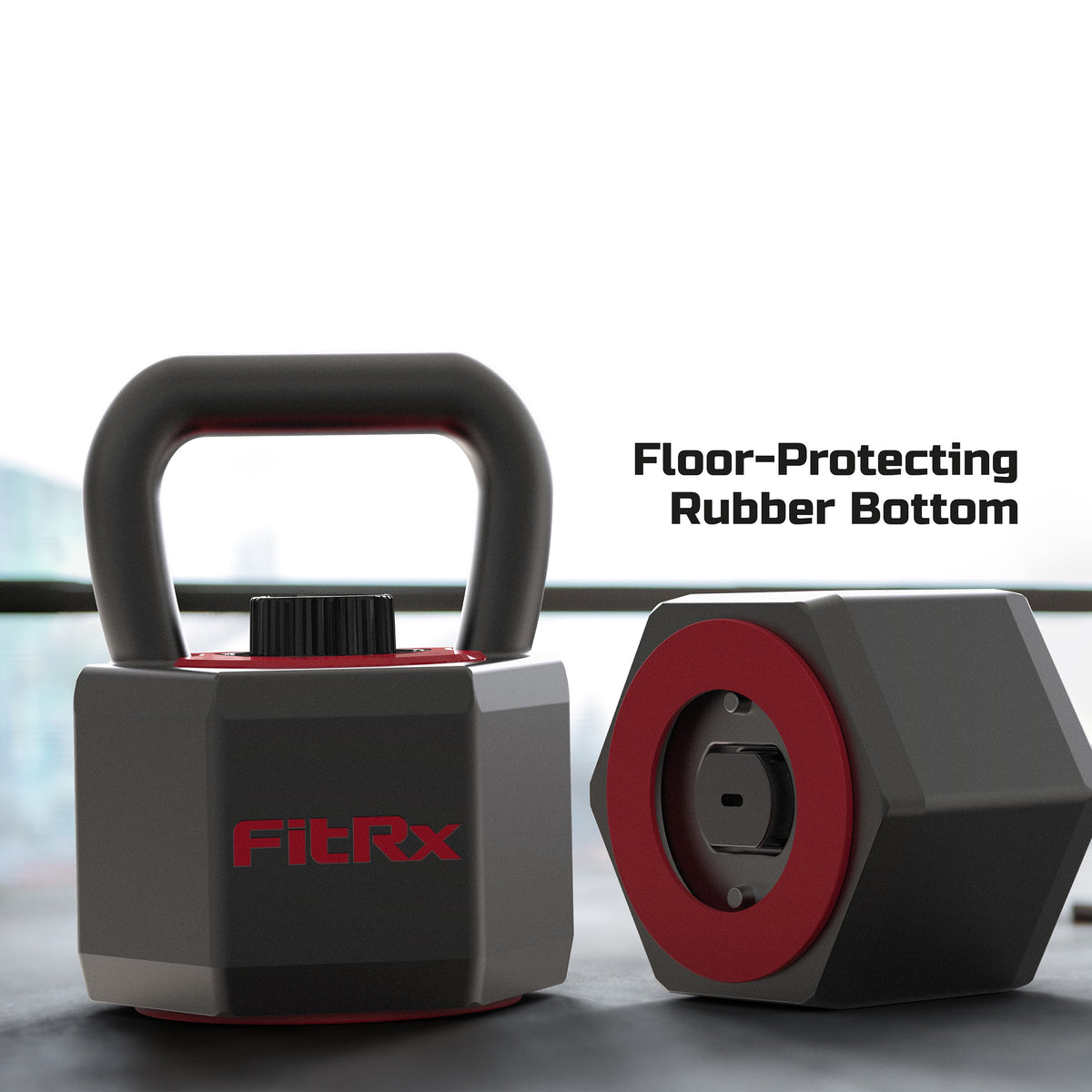 (Open Box)  Smartstack Wide Handle Adjustable Kettlebell for Home Gym Workouts, 25-40 Lbs, Black