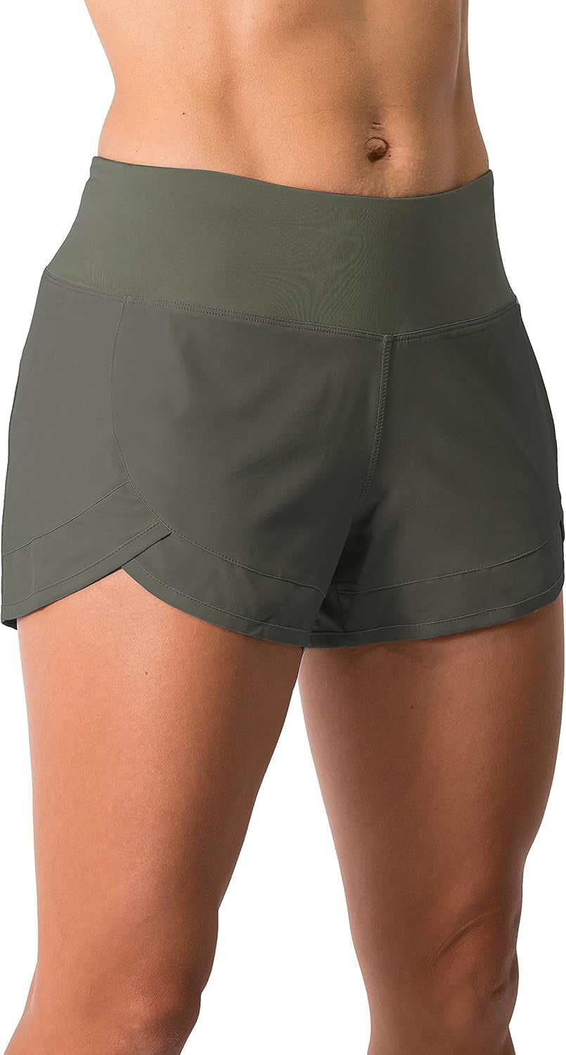 Lightweight 3" Women's Running & Workout Shorts with Zip Pocket – Perfect for Volleyball and Beyond! 🏃‍♀️💪 #FitnessFashion #Activewear