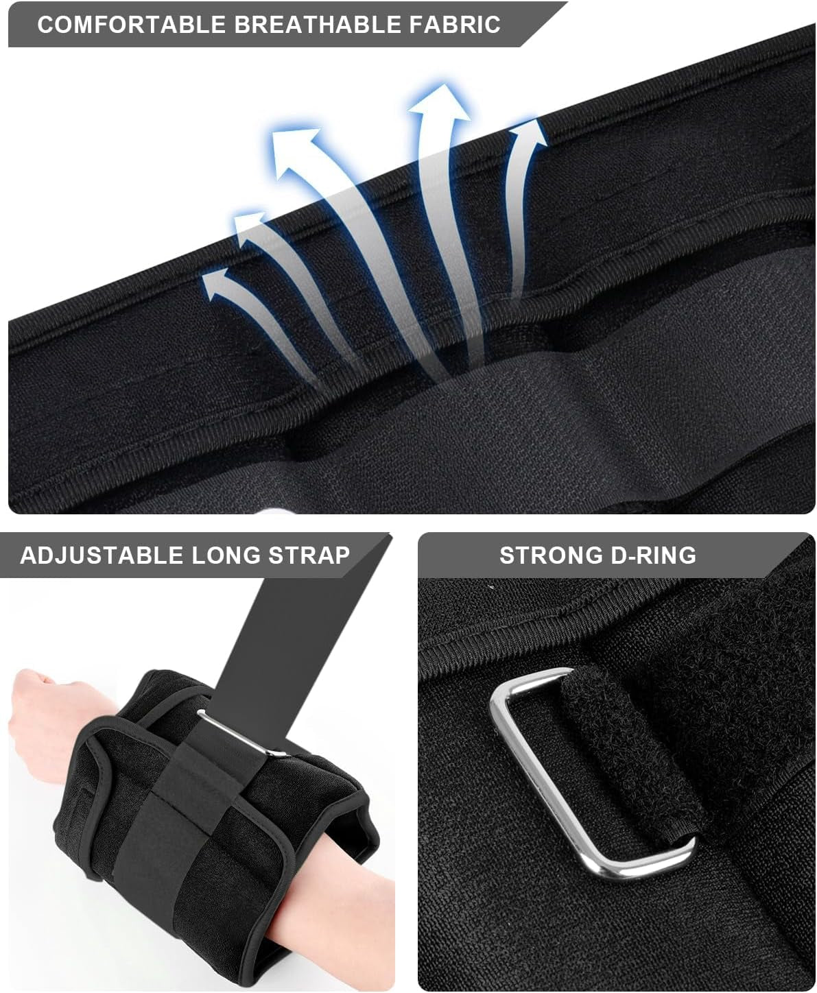 Level Up Your Workout: Adjustable Ankle Weights (1-20 LBS) Perfect for Jogging, Gymnastics, and More! 💪🏃‍♀️✨
