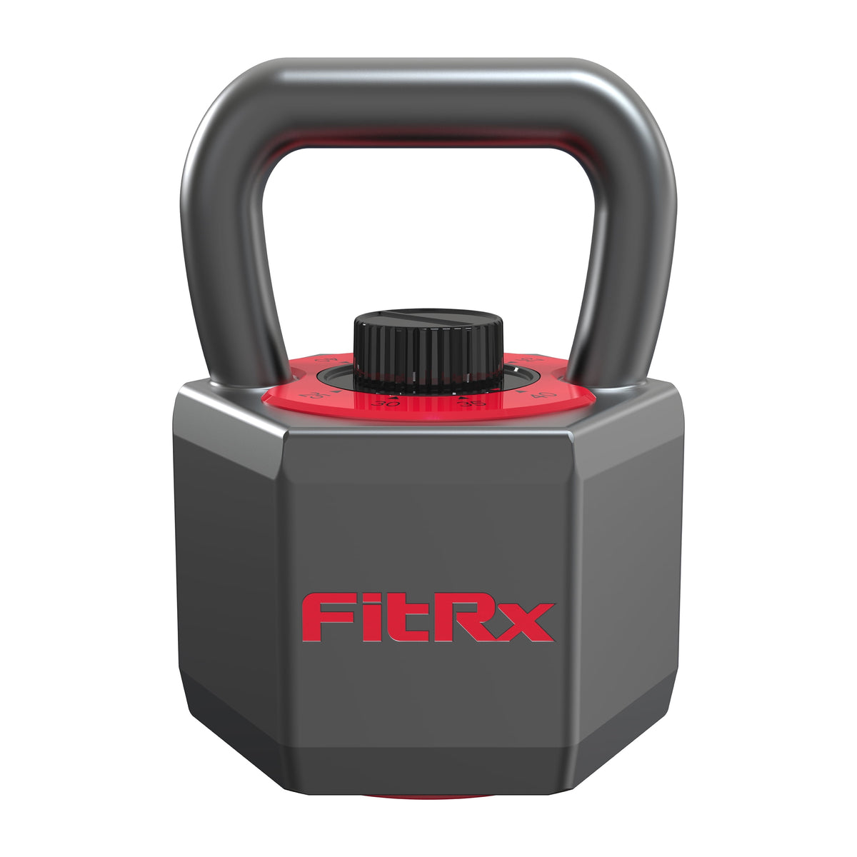 (Open Box)  Smartstack Wide Handle Adjustable Kettlebell for Home Gym Workouts, 25-40 Lbs, Black