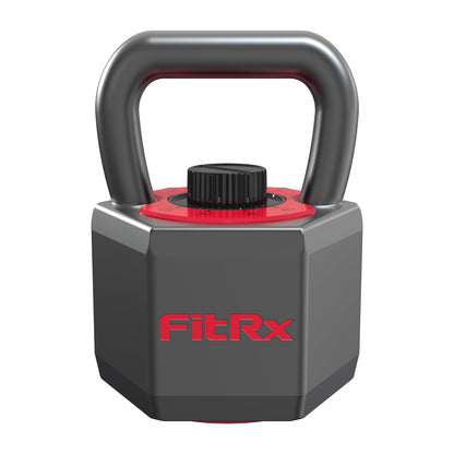 (Open Box)  Smartstack Wide Handle Adjustable Kettlebell for Home Gym Workouts, 25-40 Lbs, Black