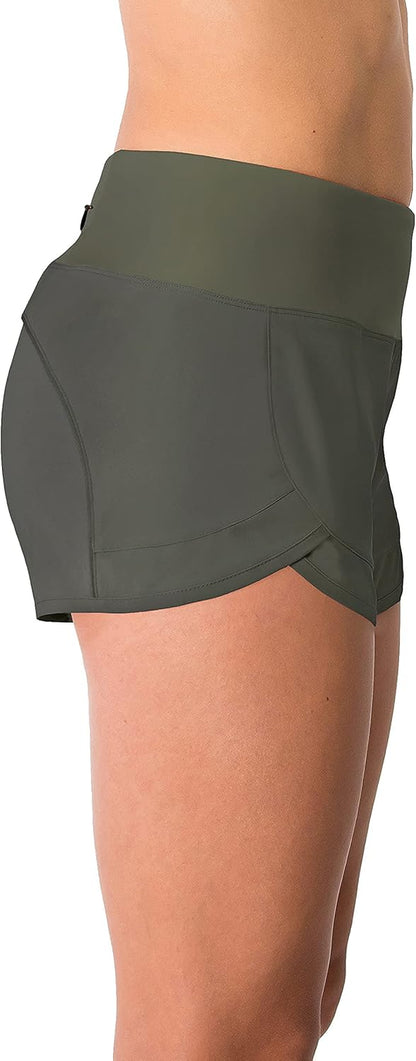Lightweight 3" Women's Running & Workout Shorts with Zip Pocket – Perfect for Volleyball and Beyond! 🏃‍♀️💪 #FitnessFashion #Activewear