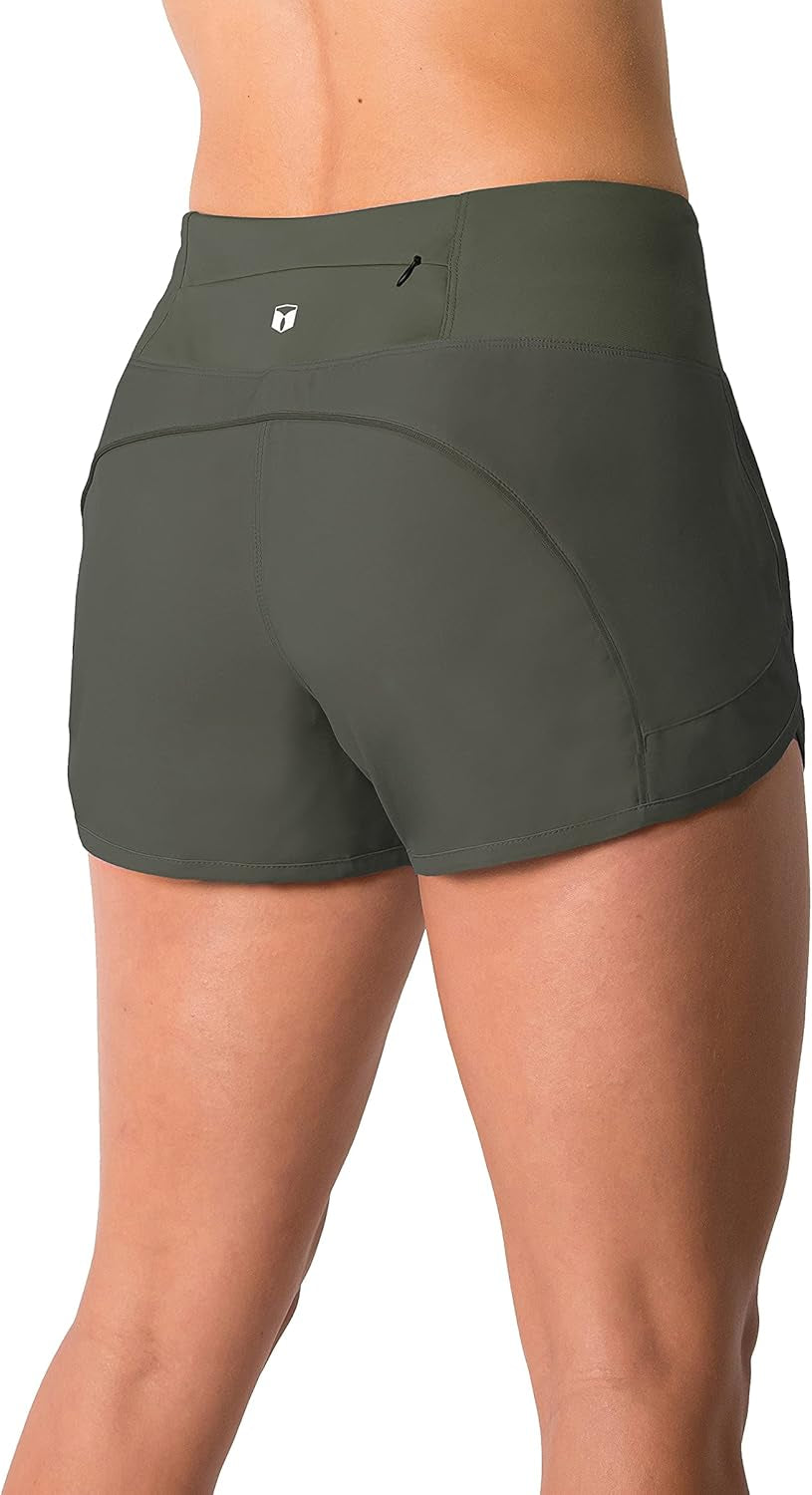 Lightweight 3" Women's Running & Workout Shorts with Zip Pocket – Perfect for Volleyball and Beyond! 🏃‍♀️💪 #FitnessFashion #Activewear