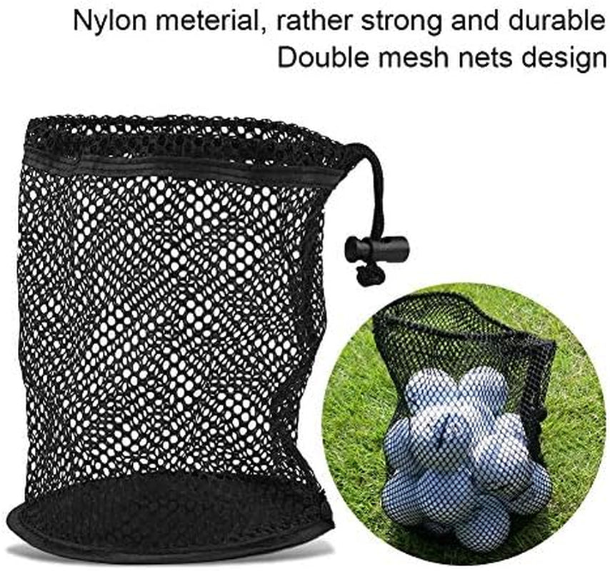 Ball Mesh Bag, Lightweight Nylon Mesh Drawstring Drawstring Pouch Balls Holder Storage Collector(50 Balls Collector)
