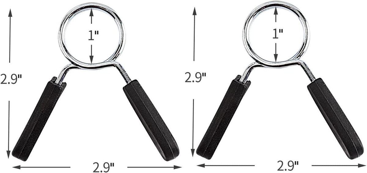 Unlock your strength with our 1-Inch Barbell Clamps! Perfect for secure weightlifting and fitness training. 💪🏋️‍♂️ #StrengthTraining #GymEssentials