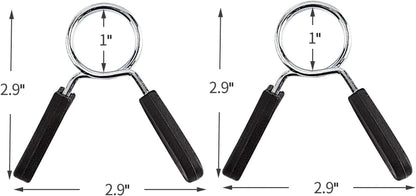 Unlock your strength with our 1-Inch Barbell Clamps! Perfect for secure weightlifting and fitness training. 💪🏋️‍♂️ #StrengthTraining #GymEssentials