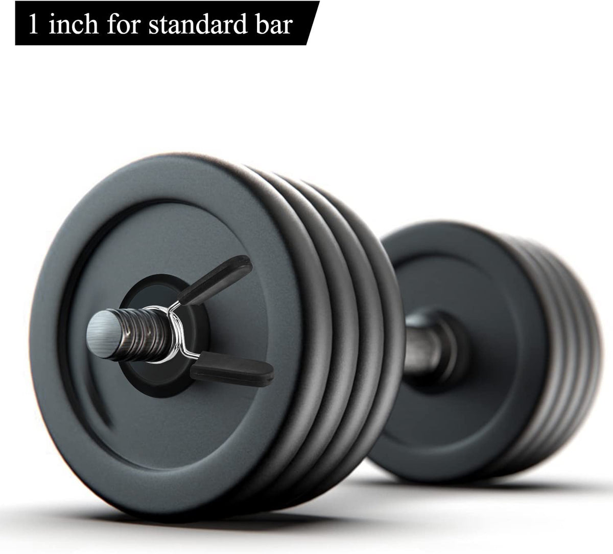 Unlock your strength with our 1-Inch Barbell Clamps! Perfect for secure weightlifting and fitness training. 💪🏋️‍♂️ #StrengthTraining #GymEssentials